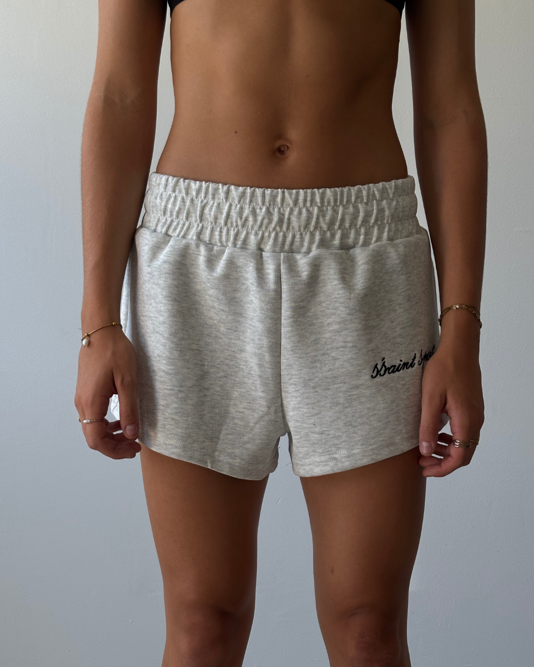 SŚAINT SPORT TRACK SHORTS - GREY