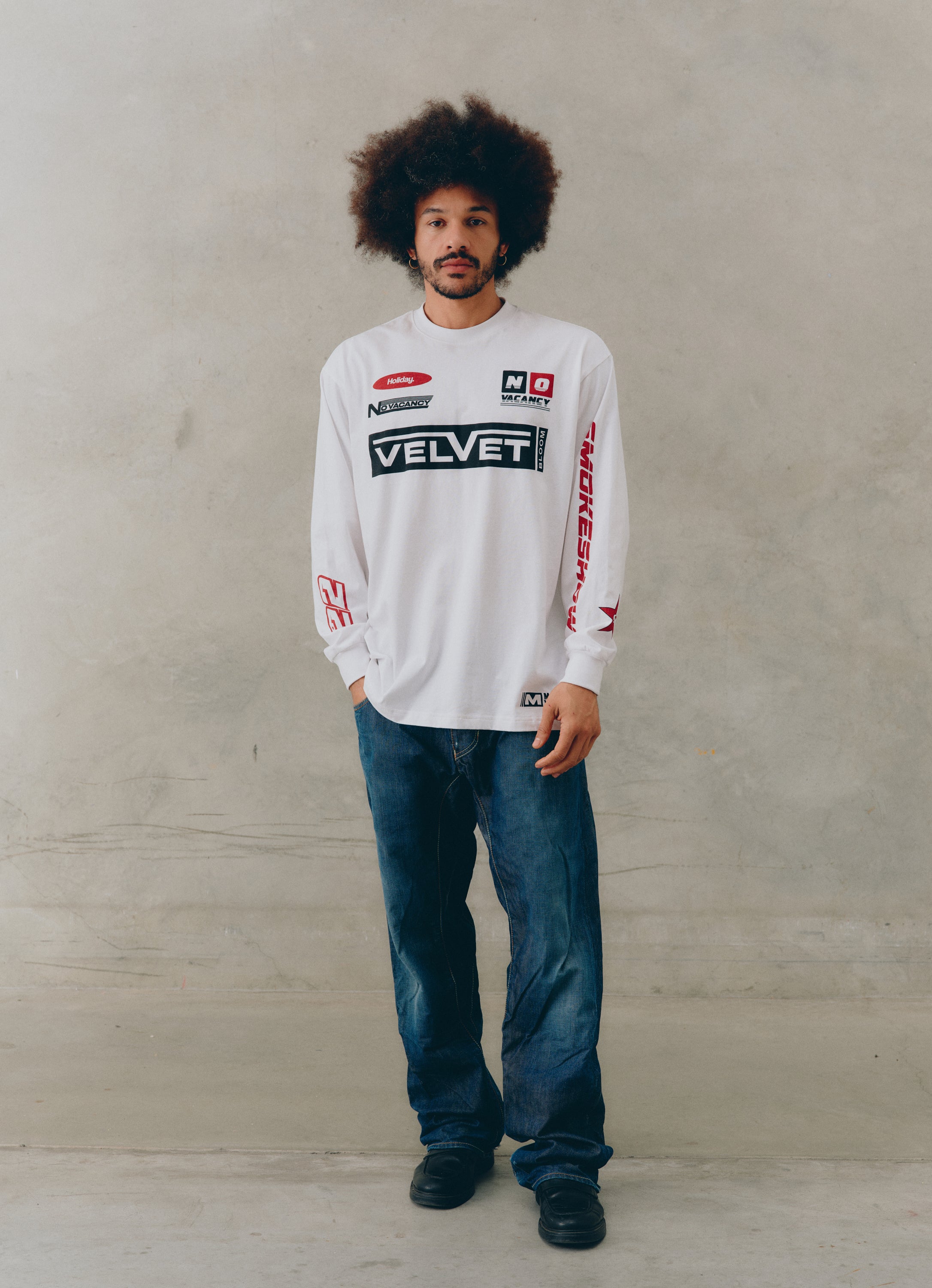 SIGNATURE MOTO TEE - WHITE