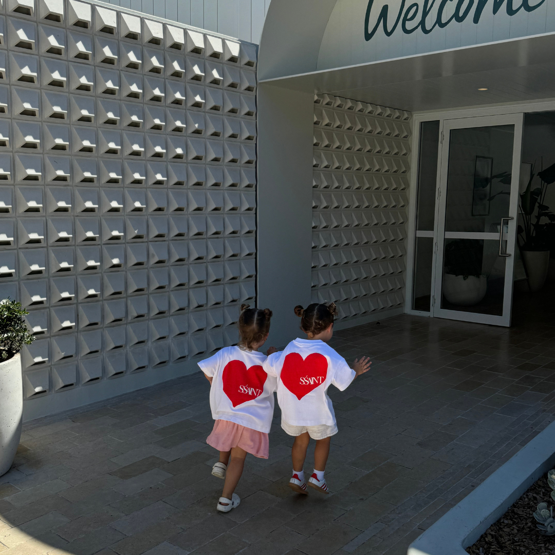 KIDS HEART TEE - RED